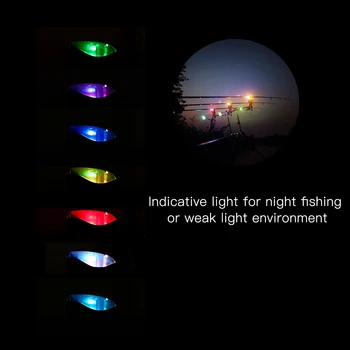 Lixada Digitale fără Fir de Pescuit de Alarmă Set de Pescuit Musca de Alertă de Sunet Kit de Culoare Schimbătoare LED Indicator de Alarmă cu Portabile de Caz