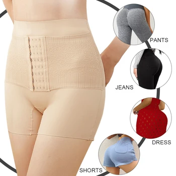 Burtica De Control Chilotei Slăbire Femei Body Shaper Talie Mare Formator De Pantaloni Fără Sudură De Un Corset Postpartum Chiloti Talie Antrenor