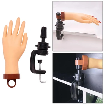 Stânga Silicon Unghii Trainning Practică Mâinile DIY Imprimare Unghii de Formare a Afișa Manichiura Manechin Model Fals Mâini