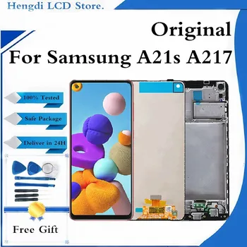 Original, LCD Pentru Samsung Galaxy A21s A217 LCD Touch Screen Digitizer LCD Pentru Samsung A21s SM-A217F/DS Inlocuire Ecran