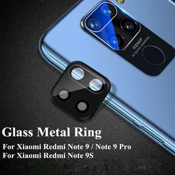Pentru Xiaomi Redmi Nota 9 Pro aparat de Fotografiat Lentilă de Sticlă Protector Protecție Completă pentru Redmi Nota 9 9 s Caz Acoperire Camera Inel de Metal