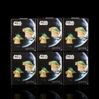 6pcs/set Star Wars Yoda Copilul de Acțiune Figura Jucării Yoda Maestru Mandalorian Păpuși Cadouri pentru Copii de 5-8cm