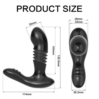 Anal Vibrator de Prostata Masturbatori Vibrații aparatul de Masaj Erotic pentru barbati Anal, Dop de Fund Dildo-uri de Control de la Distanță Jucarii Sexuale pentru Adulți