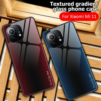 De lux Sticla Caz Pentru Xiaomi Redmi Nota 10 Pro Max 5G 4G Km 11 Gradientul de Textura Capace Spate Bara Redmi Nota 10 Pro