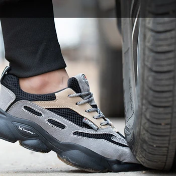 2020 Siguranță Pantofi Pentru Bărbați Din Oțel Toe Pantofi De Lucru Casual De Protecție Încălțăminte De Lucru Adidas Proteja Siguranța Construcțiilor Mens Cizme De Lucru