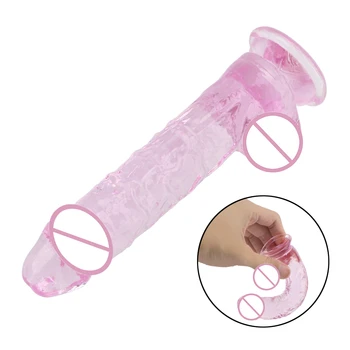 Mini Vibrator sex Feminin Masturbari Jucarii Sexuale pentru Femei Realist Artificial Penis Cu ventuza Puternica G-Spot Penis artificial