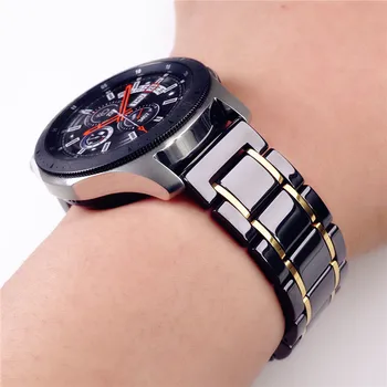 Pentru Samsung Galaxy Watch3 45mm 41mm Benzi de 20mm 22mm Afaceri de Lux Ceramica Curea Galaxy Watch 46mm/de Viteze S3 Frontieră Brățară