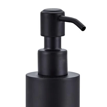 200Ml Inox Dozator de Săpun Negru Filmate Rotunde de Blat de Pompă de Mână Lotiune de Sticla Bucatarie Baie Consumabile