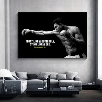 Muhammad Ali, Citat Motivațional Arta De Perete Poze Panza Pictura Nordică, De Inspiratie Sport Postere Cuadros Printuri Decor Acasă