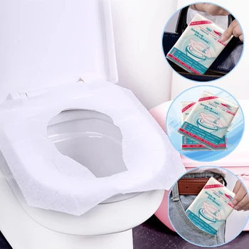 10buc Universal Toaletă Acoperire Autocolant Toaletă de Unică folosință Impermeabil Hârtie Igienică Pad Antibacterian Accesorii de Baie Instrumente