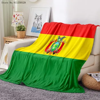 Drapelul național Flanel Pătură de Imprimare 3D Colorate Semn Fleece Pătură pui de Somn Birou Canapea Moale Arunca Pătură Picnic Pătură de Călătorie