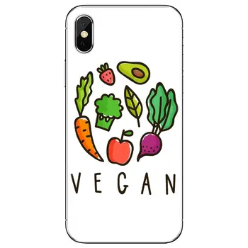 Pentru Huawei P8 P9 P10 P20 P30 P Inteligente 2019 Onoare Mate 9 10 20 8X 7A 7C Pro Lite Caz Moale Acoperă Merge Vegan Alimente Vegetarieni VEGGIE
