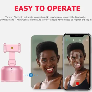 Auto Față De Tracker Apai Genie 360 De Rotație Față De Urmărire Inteligent Suport Selfie Trepied Pentru Vlog Tiktok Video De Fotografiere Flexibile