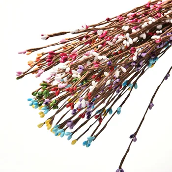 Ieftine 10buc 40cm Bud Artificiale Ramuri de Flori de Sârmă de Fier Nuiele Pentru Decor Nunta DIY Scrapbooking Manual Coroană de Flori