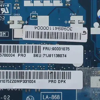 QAWGE LA-8681P Laptop placa de baza Pentru LENOVO Ideapad G585 EM1200 Notebook Placa de baza DDR3 90001075