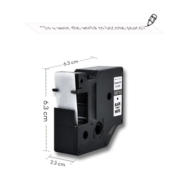 Dymo d1 24mm 53713 neagră pe etichetă albă casete Ribbon compatibil Dymo D1 imprimantă de etichete pentru Dymo Imprimantă de Etichete DYMO LM160 LM280
