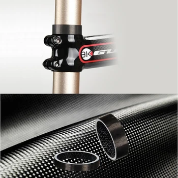 5X Fibra de Carbon Biciclete Furca Fata Parte Capul Șaibe Stem Distanțiere Set 5/10/15mm