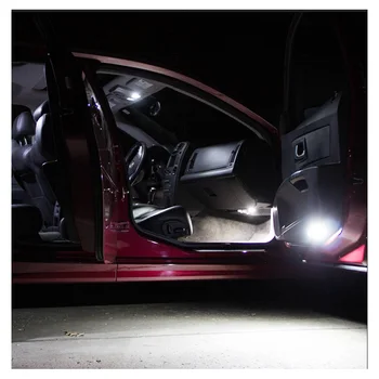 9pcs Alb Canbus Becuri Auto LED Plafon Interior Kit de Lumina se Potrivesc Pentru Kia Forte 2016 2017 Harta Dom torpedo Lampa de Licență