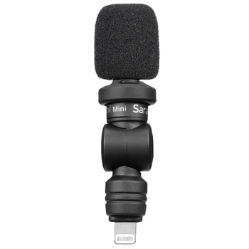 Saramonic Smartmic Di UC Mini Microfon Flexibil Condensator Fulger/Tip C Jack pentru iPhone și Android Smartphone-Înregistrare Vocală