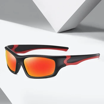 Nou sport în două culori cadru plin de culoare de echitatie ochelari outdoor pentru bărbați ochelari de soare polarizat AE0963