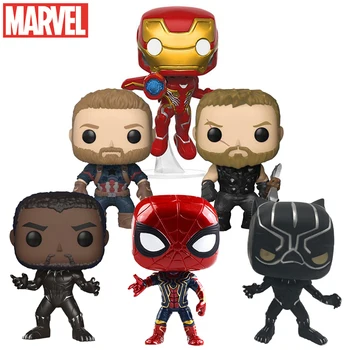 Disney Marvel Avengers Figura Jucarii Model Captain America, Iron Man, Thor, Spiderman Pantera Animație Băiat Copil Cadouri Decoratiuni