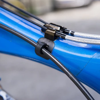 1/6pcs Stick a-data Cablu de Ghidare din Aluminiu Bicicleta Tub de Ulei de Prindere Fixe Adaptor de Biciclete Schimbare Carcasă Frână Linie Tuburi U Catarama Tub Cli