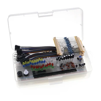 Componente electronice de Bază Starter Kit cu 830 Tie-puncte Breadboard Cablu Rezistor Condensator CONDUS Potențiometru Cutie de Ambalare