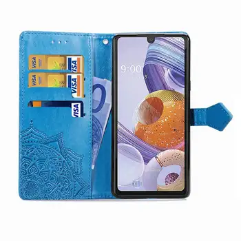 Pentru LG Stylo 6 Caz LG Stylo 6 TPU Wallet Flip Cover Caz Telefon Moale Pentru LG Stylo 6 Telefon Portofel Cu Sloturi pentru Carduri