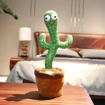 2021 Nou Dans Cactus Jucărie De Pluș Poate Dansând Și Cântând Și Înregistrare Să Învețe Pentru Copii Sau Adulți Amuzant Cadou Magic