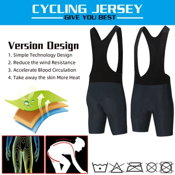 2021 Noua Echipa de Ciclism Jersey 19D Biciclete pantaloni Scurți Set Ropa Ciclismo MenS MTB Vara Pro Ciclism Maillot de Jos de Îmbrăcăminte