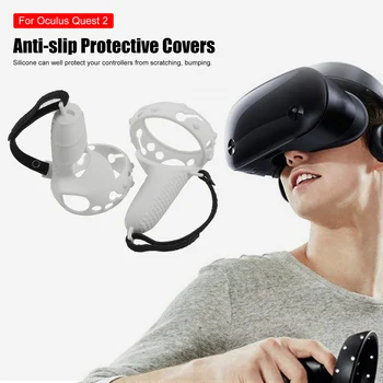 1 Pereche de Căști VR Controler de Prindere Capac Pentru Oculus Quest 2 Anti-arunca o Protecție Completă Touch Controller Protector Accesorii