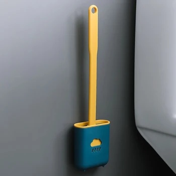 Montat pe perete cu Silicon TPR Perie Wc Și Suport Rapid de Scurgere Perie de Curățare Instrumente Pentru Toaletă de uz Casnic WC Seturi de Baie Curat