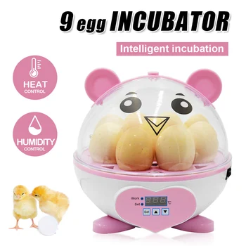 9-ou de înaltă calitate mini-incubator cu automata a temperaturii si a umiditatii digital incubator de familie fermă de păsări HT-9coop