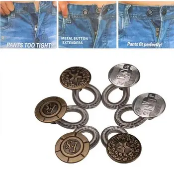 20mm Blugi Buton Extensie Unghie Detasabil Buton de Metal Fără Cusătură Butonul Pantaloni Butonul de Grăsime Mm Instrument Ascuțit