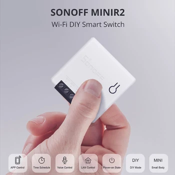 1-10buc Sonoff Mini R2 Smart Home DIY Wireless MiniR2 Comutator Wifi EWeLink APP Control de la Distanță Sonoff Comutator Pentru Alexa de Start Google