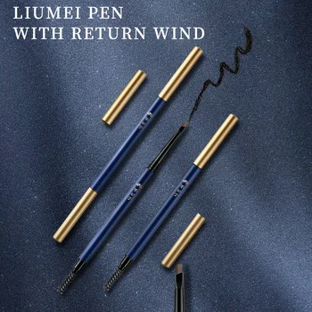 Creion Sprancene Maro Watetproof Rotirea Automată Stilou Cu Pensula Nu Infloreste De Lungă Durată Cosmetice Instrumente