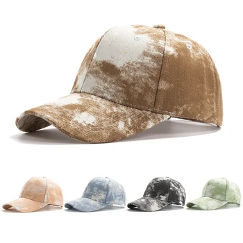 Geebro de Înaltă Calitate Bumbac Șapcă de Baseball pentru Bărbați, Moda pentru Femei Tie-dye Snapback Hat Lavabile în aer liber de Vară Pălărie de Soare