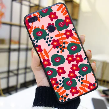 Estetic Flori de Artă Cazul în care Telefonul Pentru Huawei Y3 Y5 Y6 Y7 2017 II Pro Silicon Capacul din Spate Pentru Huawei Y5 Y6 Y7 Prim-2018 Y9 2019