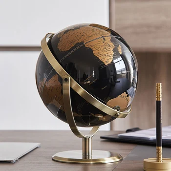 Lume lume, Moderne, decor Acasă prin Rotație a Globului, cu suport de Birou desktop decor Geografie Educație jucărie harta student cadou