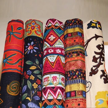 100*145 cm din Africa de Epocă Stil Etnic Lenjerie de pat din Bumbac Tesatura DIY Quilting & Cusut Placemat Masă Rochie Tesatura Tapițerie