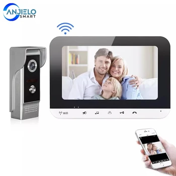 Smart Home Security Vizual Interfon IP Inteligent Video Ușa Telefon Viziune de Noapte Suport Telefon Mobil App Control de la Distanță Ușa de Clopot