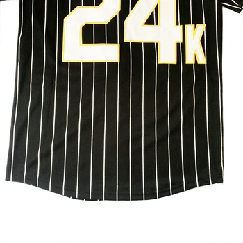 BG baseball tricouri HULIGANI 24K jersey în aer liber sport Broderie de cusut dungă neagră Hip-hop Street cultura 2020 nou
