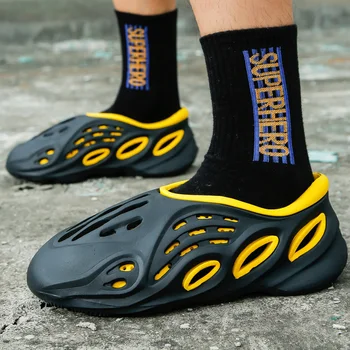 Cool Design Slip-On Saboți Om De Vară Casual Sport, Sandale Lumina Respirabil Non-Alunecare De Pe Plajă În Aer Liber Pantofi Barbati Rapid De Transport Maritim Saboți
