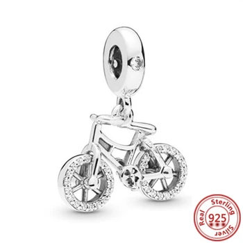 Argint 925 Sac Fluture Biciclete Aeronave Ceașcă de Cafea Margele se Potrivesc Original Pandora Brățară DIY Femei Fata de Bijuterii Cadou