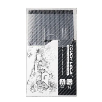 10buc/Pachet Negru de Cerneală Marker 0.05 0.1 0.2 0.3 0.4 0.5 Vârful Pensulei Scriere Stilou Schiță de Desen Manga Pen Școală de Artă