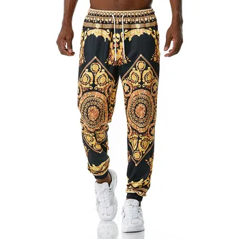 Hip hop de imprimare pantaloni barbati joggeri moda streetwear pentru bărbați pantaloni de trening pantaloni harem pentru bărbați