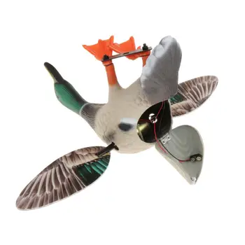 1 Bucată Electric Rață care Zboară Momeală Zbura Rață Sălbatică Drake Momeala cu Picior de Sprijin pentru Vânătoare de Fotografiere de la Distanță de Control