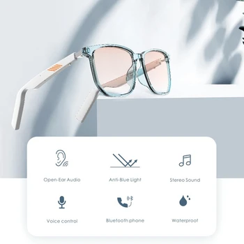 Ochelari inteligente Intelligente Bluetooth 5.0 Ochelari TWS Wireless Căști Impermeabil Anti-Blue Lentile Polarizate ochelarii de Soare