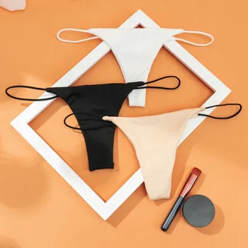 M-XL Chilotei Bikini T-spate Tanga Sexy Exotice Îmbrăcăminte Talie Joasa pentru Femei Tentația de Lenjerie de corp de Culoare Solidă Confort G String Lenjerie