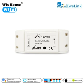 EWelink de Bază R2 Wifi DIY Inteligent de la Distanță fără Fir Comutator Domotica Controler de Lumină Modul de Lucru cu Alexa de Start Google eWeLink